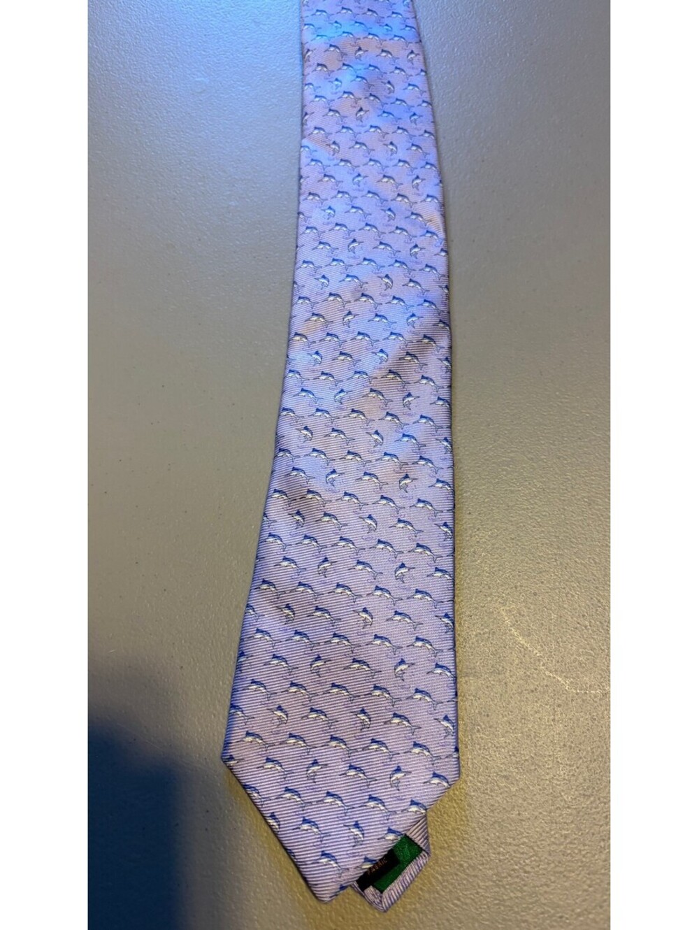 Tommy Hilfiger Purple Patterned Silk Tie